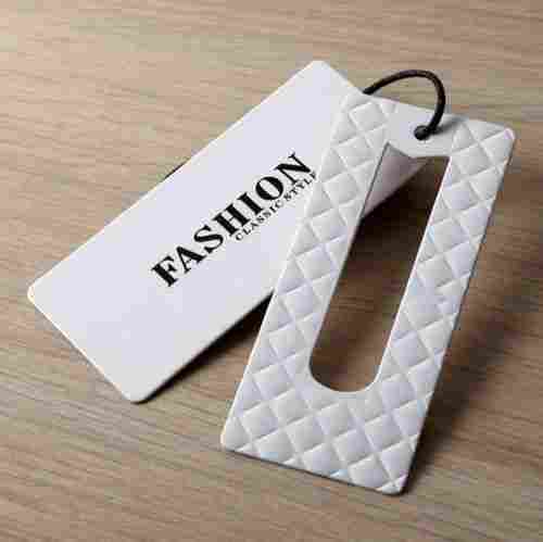 Light Weight Biodegradable Rectangular Black And White Craft Paper Clothing Tags