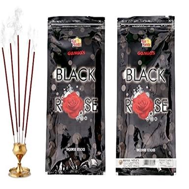 Relaxing Restorative Fire Proof Wood Based Hand Rolled Ganga'S Black Rose Incense Sticks Burning Time: 6 Months