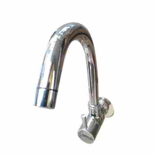 Silver Round Shape Strong Stainless Steel Dairy Elbow Pipe Fitting Water Sink Tap Bathroom Hardware