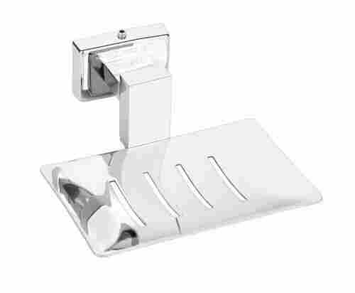 Wall Mounted Silver Strong Stainless Steel Dairy Elbow Pipe Fitting Soap Dish Square Shape Bathroom Accessories