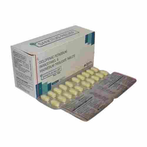 Diclofenac Potassium Paracetamol And Magnesium Trisilicate Tablet Pack Of 20x10 Tablet