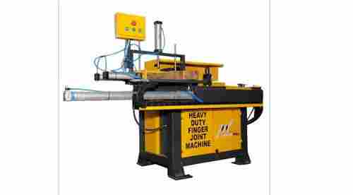 Yellow And Black Mild Steel Semi Automatic Finger Joint Machine 