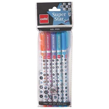 Lightweight And Comfortable Grip Smooth Writing Cello Super Star Gel Pen Capacity: 100 Kg/Hr