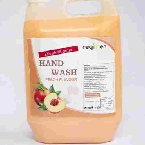 Pack Of 5 Liter Regimen 99% Kills Germs Peach Flavor Liquid Hand Wash