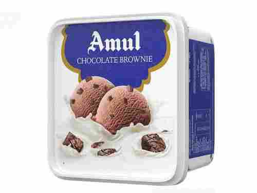Sweet Taste With No Added Preservatives Amul Chocolate Brownie Ice Cream 