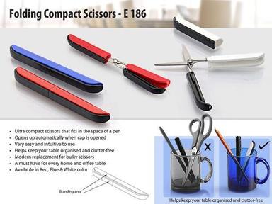 Steel Very Easy And Intuitive To Use Folding Compact Scissors
