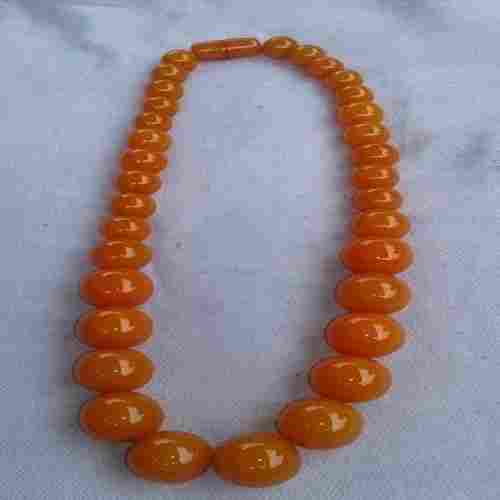 Fancy Beautiful Designer And Fashionable Orange Amber Beads