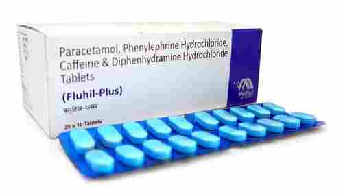 Fluhil-Plus Paracetamol, Phenylephrine HCL, Caffeine And Diphenhydramine Hydrochloride Tablets