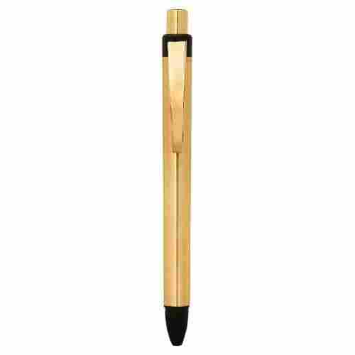 Long Lasting Golden And Black Metal Body Ball Pen Used For Writing