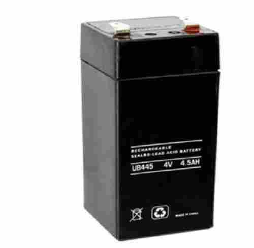 500 Gram Weight Black Rectangular Shape Sealed Lead Acid Battery 