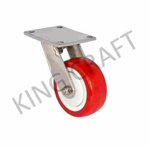 75 MM Stainless Steel And Polyurethane (PU) Single Wheel Caster
