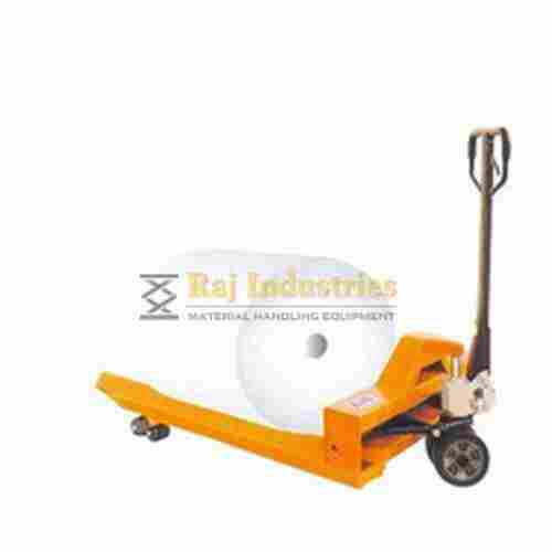 Hand Operated Paper Roll Pallet Truck For Loading, 2 Ton Lifting Capacity