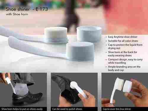 Easy to Use Shoe Shiner with Shoe Horn