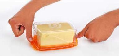 Rectangular Food Grade Plastic Butter Storage Box With Lid