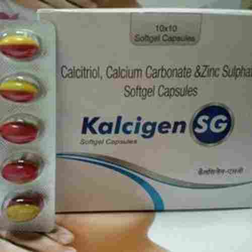 Kalcigen Sg Softgel Capsules Calcitriol, Calcium Carbonate And Zinc Sulphate
