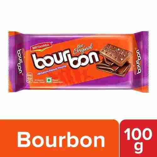 100 Gm Crispy And Crunchy Sweet And Delicious Chocolate Flavor Bourbon Biscuit
