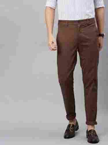 Men'S Comfortable Straight Fit With Side Pockets Soft Breathable Brown Pants 