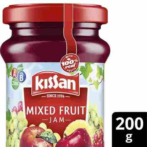 0.4 Gram Protein Red Sweet Taste Kissan With 200 Gm Pack Mixed Fruit Jam 