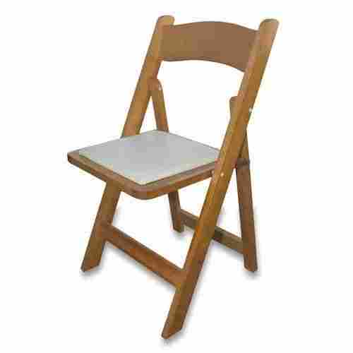 14 Inch Eco Friendly Brown Wooden Folding Chair