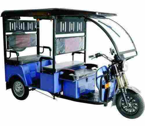 Heavy Duty Highly Effective Battery Operated Blue Black Electric Rickshaw