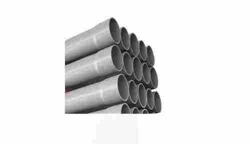12 Foot Length 6 Mm Thick Round Grey Pvc Plastic Pipe 