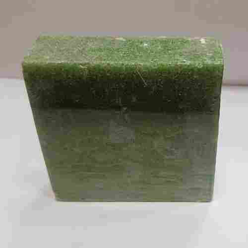 Transparency Dark Green And Solid Style Square Shape Natural Handmade Aloe Vera Bath Soap