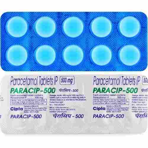 Containing Mild Analgesic And Antipyretic Genetic Pain Reliver And A Fever Reducer Paracetamol Tablets-500