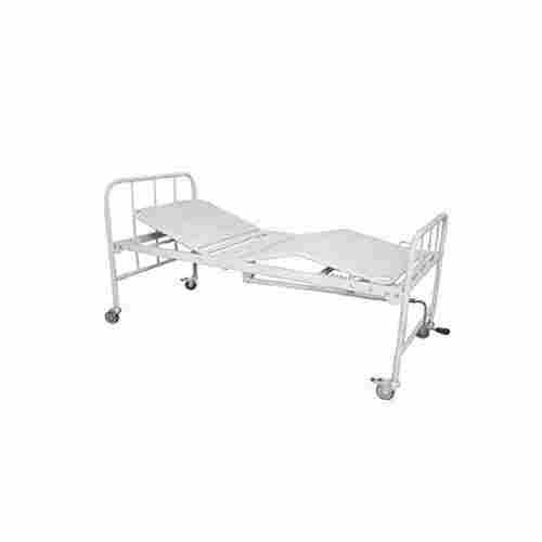 Superior Quality Aluminium Foldable And Portable Hospital White Bed With Tyres 