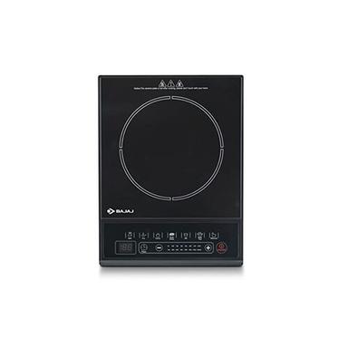 Silver Black With Pan Sensor And Voltage Pro Technology 1600W Bajaj Induction Cooktop