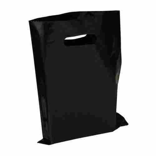 Black 11 Inch Environment Friendly Plastic Recyclable Plain Dyed Poly Bag