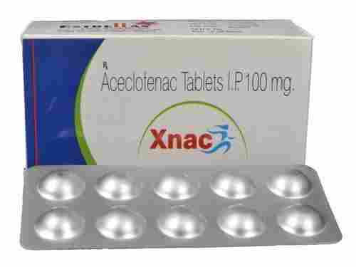 Xnac Aceclofenac Tablets 100mg 10x10 Tablets