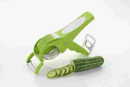 2 In 1 Vegetable Cutter For Kitchen Usage, Green Color And Manual Grade