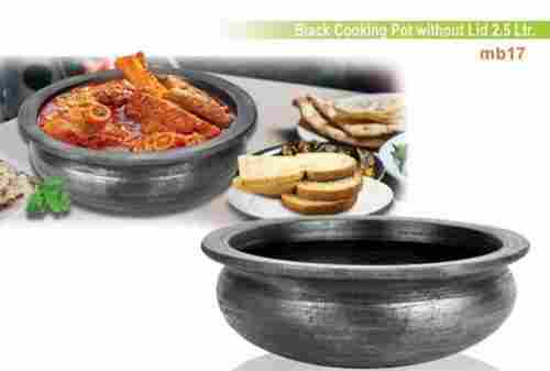  घर और होटल की रसोई के लिए काले हस्तनिर्मित प्राकृतिक क्ले कुकिंग पॉट 
