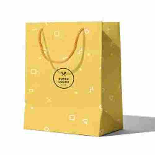 Printed Brown Environment Friendly Recyclable Poly Coated Paper Bag