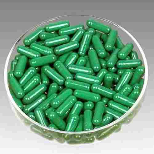 Hard Gelatin Empty Capsules Size 0 With Green Color And 5 Year Shelf Life