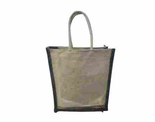 5 Kg Capacity Brown Plain Square Stylish Jute Carry Bag With Handle