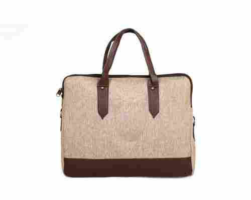 Light Weight And Fashionable Jute Canvas Bag With 2 Pockets
