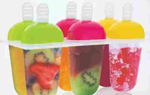 Pack Of 6 Pieces Fruits Flavor Colorful Sweet And Delicious Ice Cream Bar 