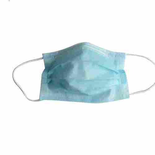 100% Coton Non Woven 3 Ply Melt-Blown Disposable Light Blue Face Mask 