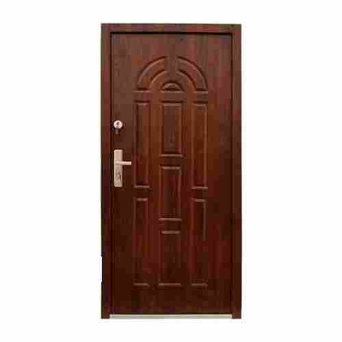Brown Polished Finish 7 Feet Height 10 Mm Thickness Designer Wooden Door 