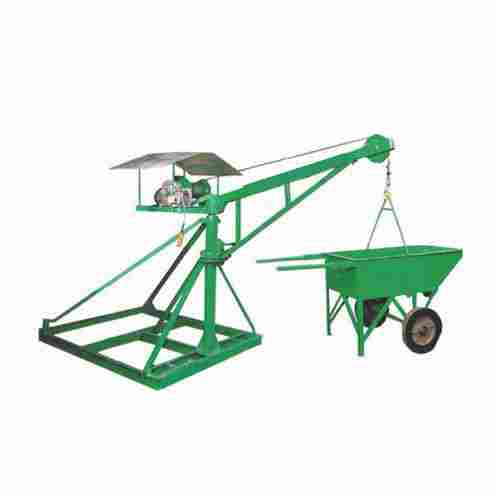 Easy To Install 360 Deg Rotation Material Handling Monkey Lift With Trolley