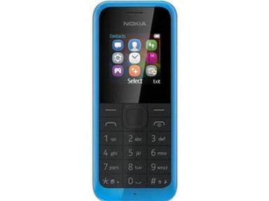 Cyan Nokia Keypad Mobile Phone Battery Backup: 1 Years