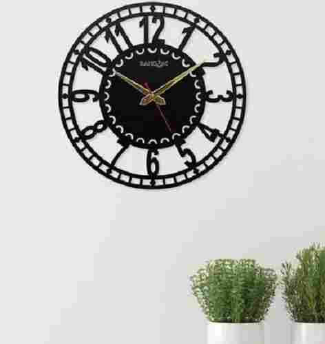 12 Inch Dimension Glossy Finish With Big Bold Numbers Round Decorative Wall Clock 