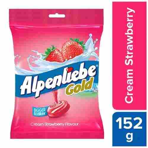 Pack Of 152 Grams Sweet Taste Alpenliebe Gold Cream Strawberry Candy 