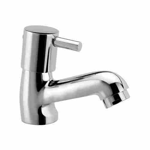 A Grade Quality With Mirror Look Technology High Neck Pillar Tap Cock For Household And Sanitary Industry