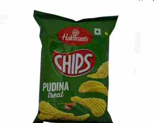 Pack Of 35 Grams Hadliram Pudina Treat Crunchy Salted Potato Chips