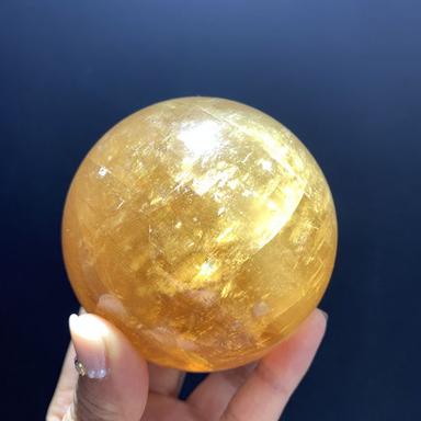 Yellow Crystal Sodalite Stone Ball For Decoration Home And Hotel