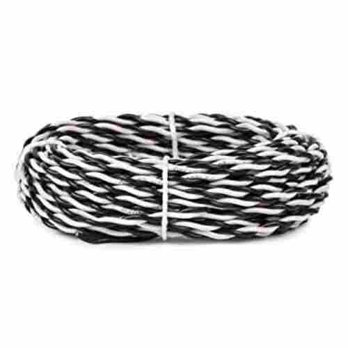 Pvc Insulated Copper Twin Twisted Black And White Flexible Copper Wires,15 Mtr