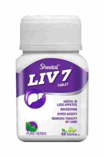 Liv 7 Herbal Tablets For Hyper Acidity, Loss Of Appetite