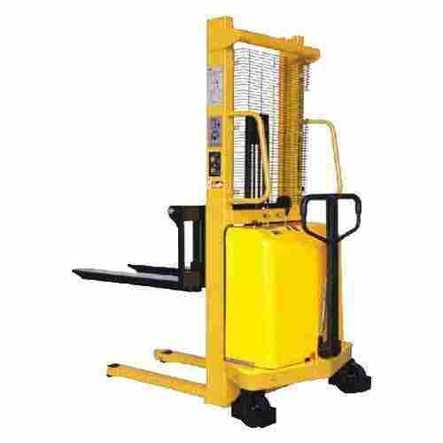 Energy Efficient High Functionality Sturdy Built Steel And Iron Semi Electric Stacker